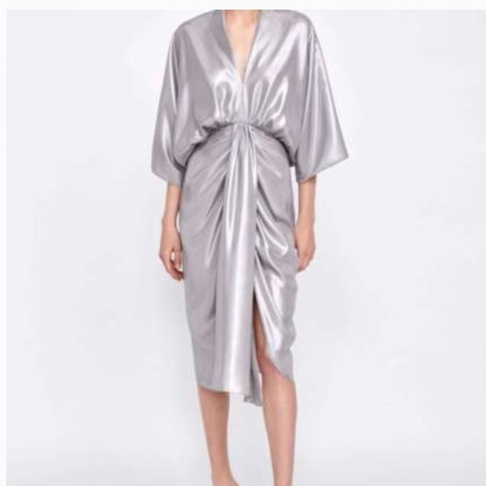 Silver Zara kimono dress